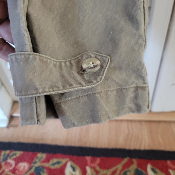 VTG Banana Republic military Jumpsuit shoulder pads and airplane pin - Picture 7 of 15